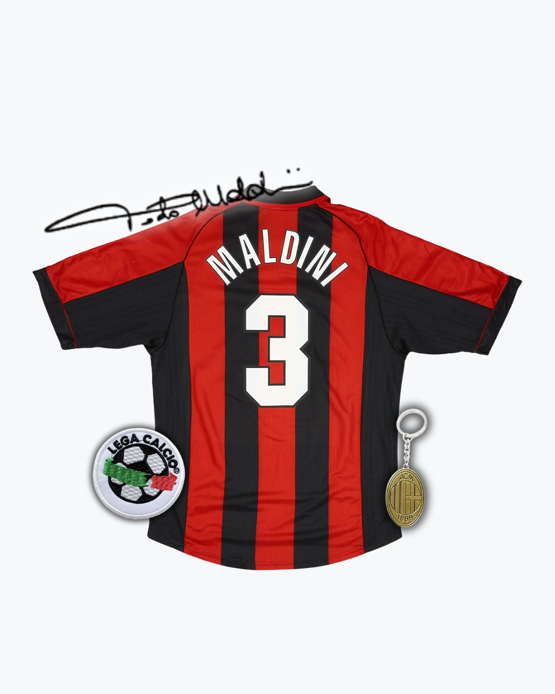 #3 MALDINI Maglia Retro ACM Home 1998/00
